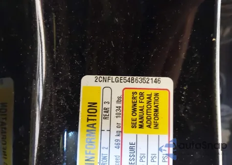 2011 Chevrolet Equinox Ltz z USA, uszkodzony, nr VIN 2CNFLGE54B6352146